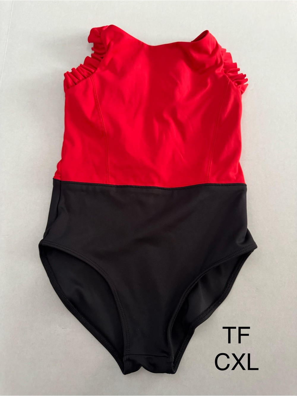 Tiger Friday Red and Black Leotard CXL